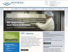 Tablet Screenshot of antecopharma.com